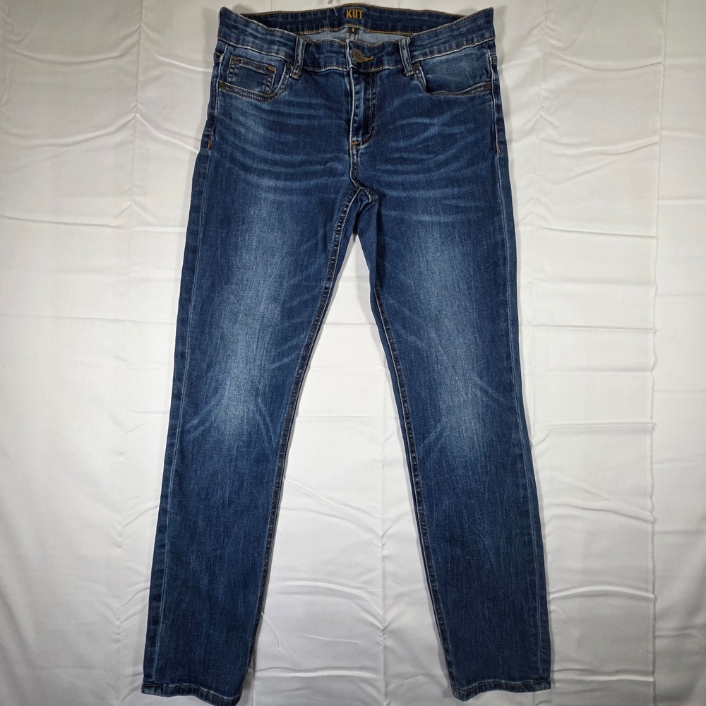 Kut from the Kloth Slouchy Boyfriend Jeans Medium Wash Blue Denim Women Size 6